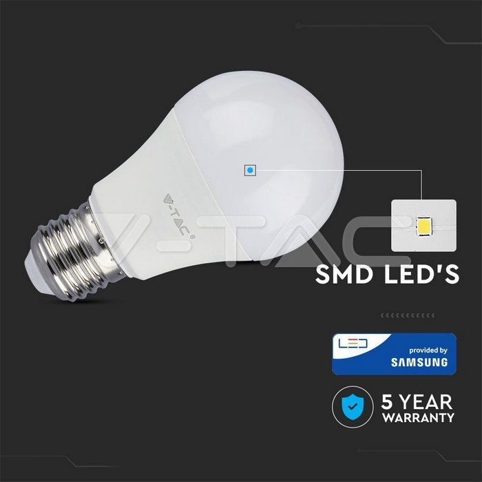 4000K, Led крушка 9W E27, V-Tac