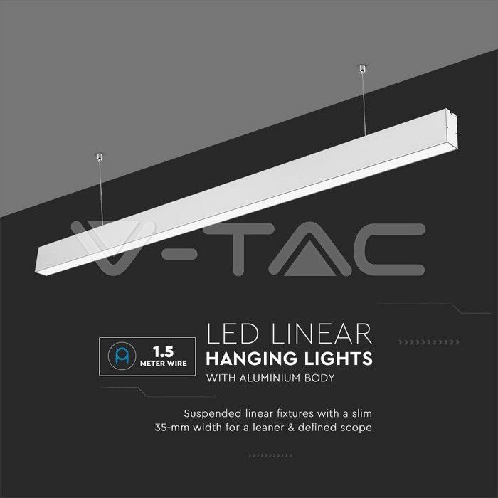 40W, LED Линейно Осветление 1200x35x67mm, V-Tac